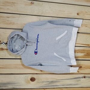 Womens Champion Hooded Raglan Pullover Size S